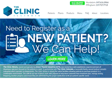 Tablet Screenshot of clinicillinois.com